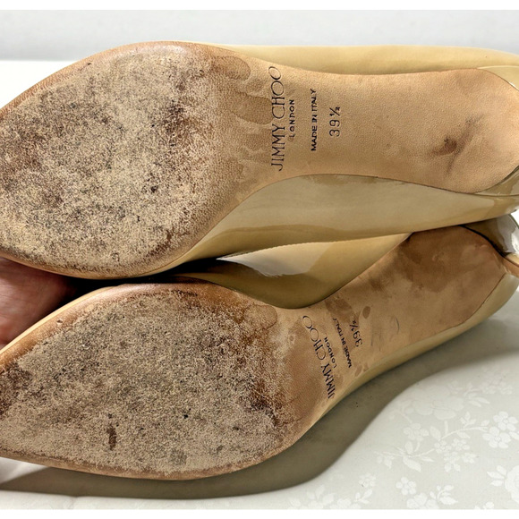 Jimmy Choo Women’s Heels Size 39.5/9 Tan - Picture 8 of 10